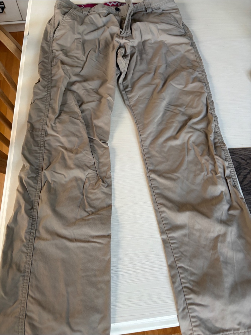 Men's Casual Straight Pants - Taupe